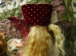 porcelain fairies red 2 back hat